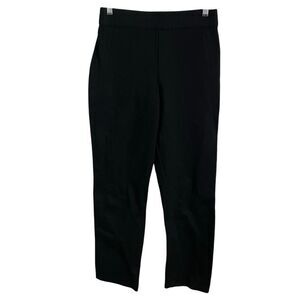 SPANX The Perfect Pant M T High Waist Straight Leg Black Stretch Ponte 20254